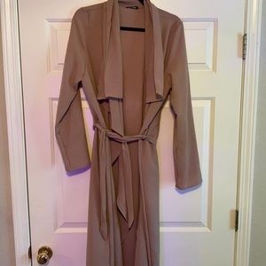 NWOT Lightweight Belted Trench Coat